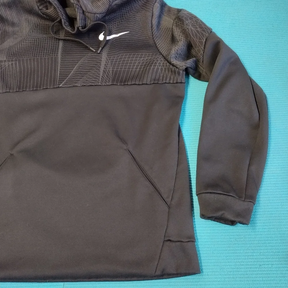 Nike Dri-Fit Men's Hoodie Pullover Sweatshirt Fleece Lined Black Size M